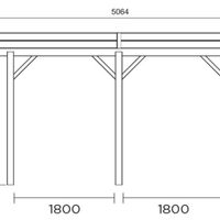 Foto der Solid S7724 Holzernes Carport - Hochdruck-imprägniert