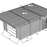 Foto der Solid S7756 Holzernes Carport