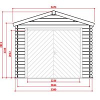 Foto van Solid S8831 Houten Garage