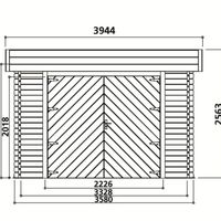 Foto der Solid s8993 Holzernes Garage