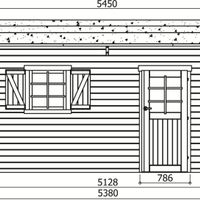 Foto van Solid S8944 Houten Garage