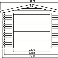 Foto van Solid S8946 Houten Garage