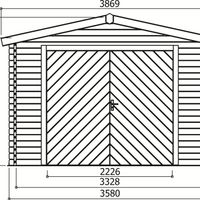 Foto van Solid S8944 Houten Garage