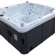 Foto van Royal Blue Spa Aegean Silver Marble Omkasting Zwart