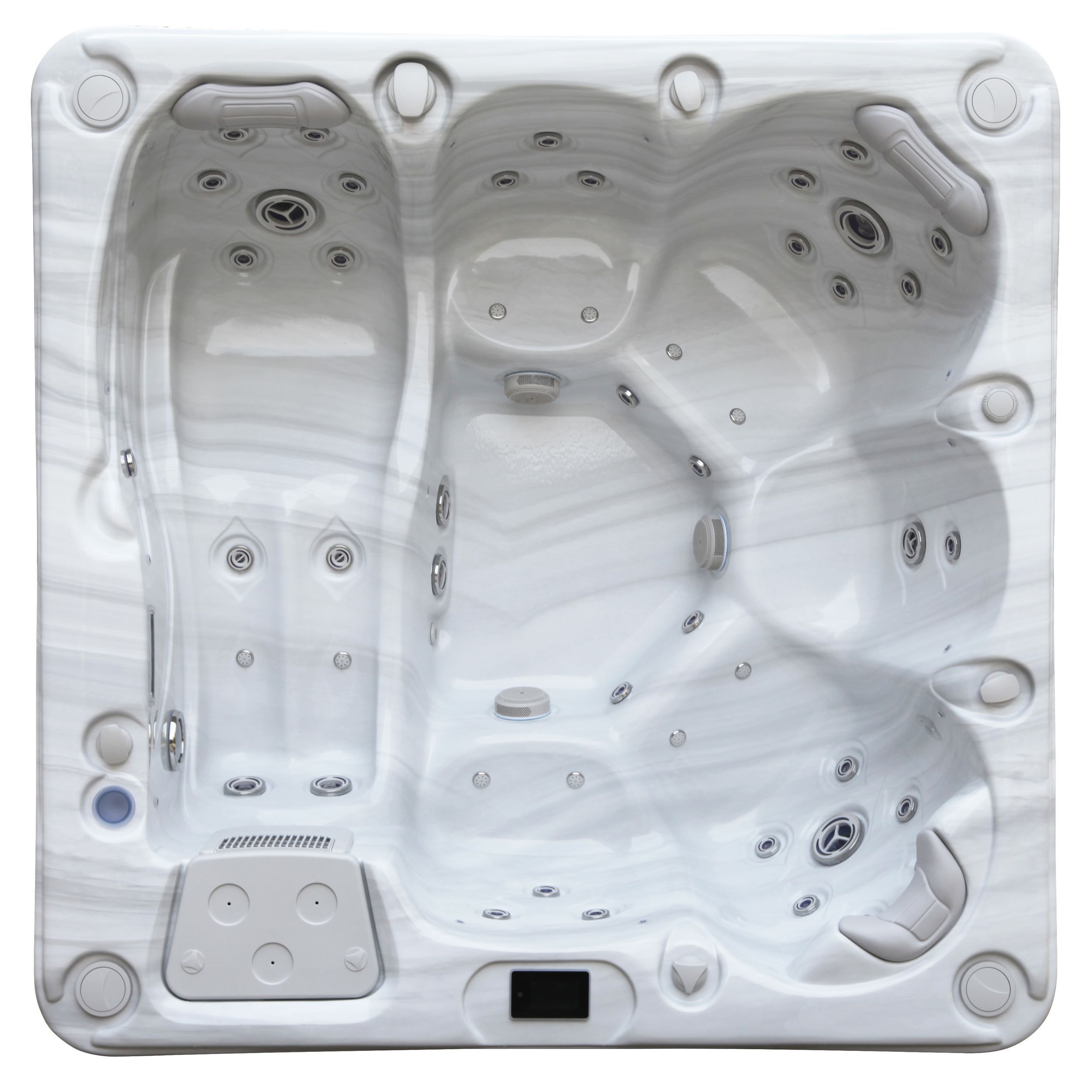 Foto van Royal Blue Spa Azure Gypsum Omkasting Zwart