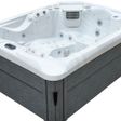 Foto van Hot Orange Spa Coral Silver Marble Omkasting Zwart