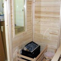 Foto van Azalp Saunaraam massieve sauna Genio 41x76 cm*