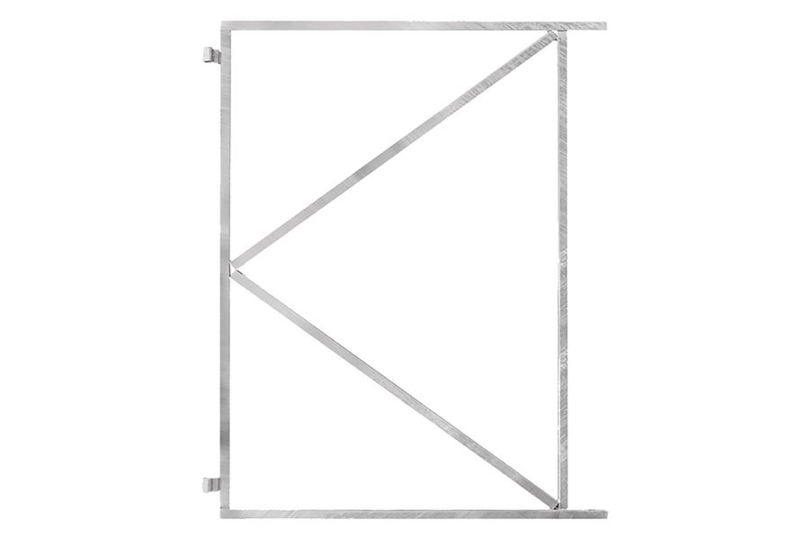 Stalen frame 155x120 incl duim universeel Foto van Stalen frame 155x120 incl duim universeel