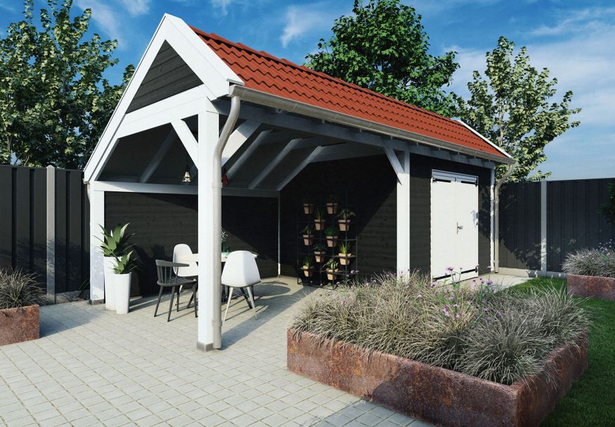 Trendhout Kapschuur de Stee 740x360 cm Foto van Trendhout Kapschuur de Stee 740x360 cm