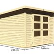 Foto von Karibu Stockach 4 Gartenhaus (82980)