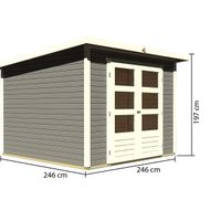 Foto der Karibu 82981 Stockach 4 Gartenhaus - Gestrichen