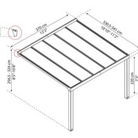 Foto van Palram - Canopia Stockholm Aluminum Veranda