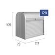 Foto van Biohort Storemax 120 Zilver Metallic