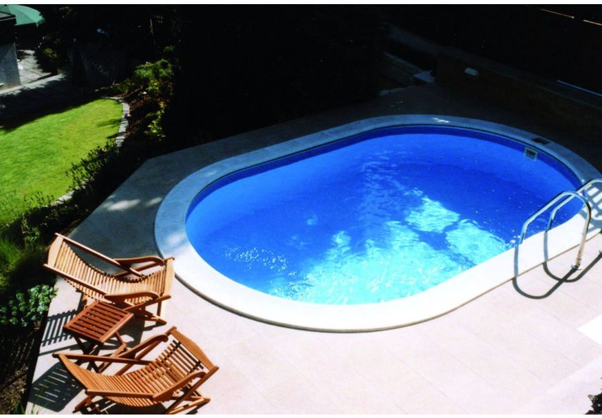 Foto van Trend Pool Boordstenen Tahiti 800 x 400 cm wit (complete set ovaal)