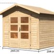 Foto van Karibu Talkau 3 tuinhuis (83335)