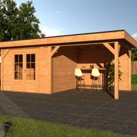 Foto van Duxwood Douglas tuinhuis met overkapping Loretto