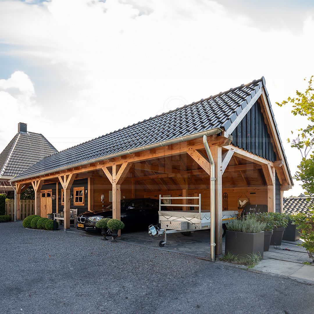 Foto van Trendhout carport met schuur De Hoeve XL