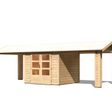 Foto von Karibu 31456 Gartenhaus mit Anbaudach Theres 3