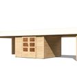 Foto von Karibu 31460 Gartenhaus mit Anbaudach Theres 7