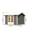 Foto von Karibu Theres 7 Gartenhaus - terragrau (31447)
