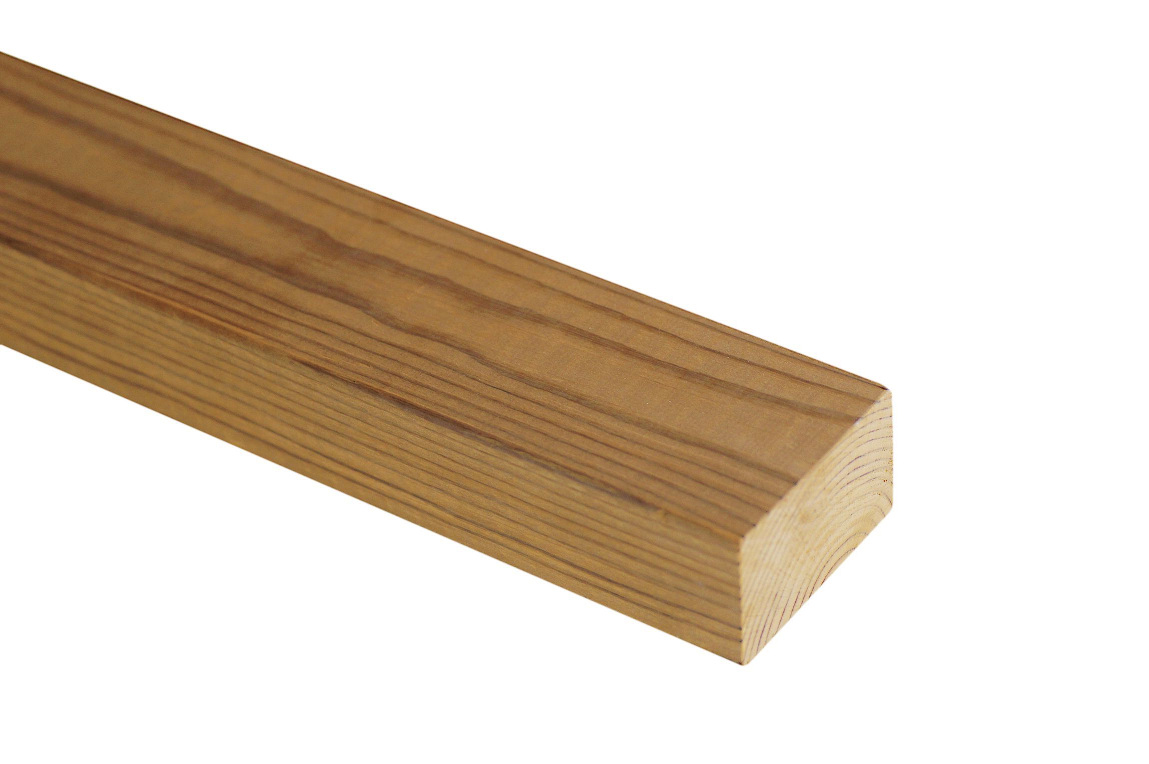 Foto van Azalp Vurenhouten Thermowood Plank 32 x 150 mm