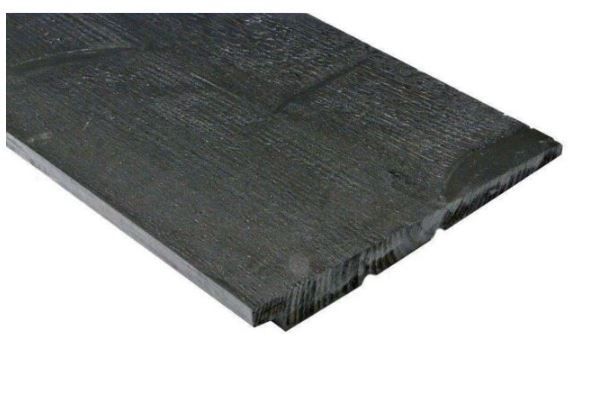 Foto van Azalp Vurenhouten Thermowood Zweeds Rabat Zwart