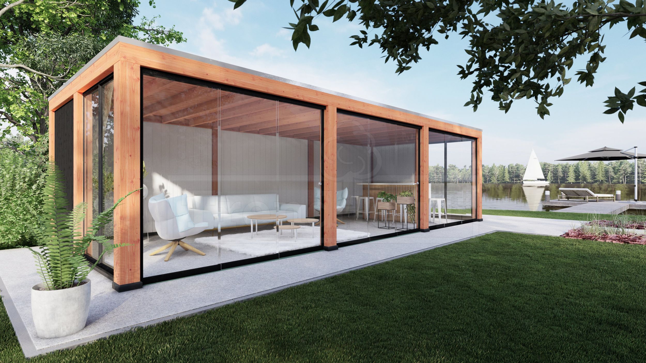 Foto van Trendhout buitenverblijf Palermo XXL