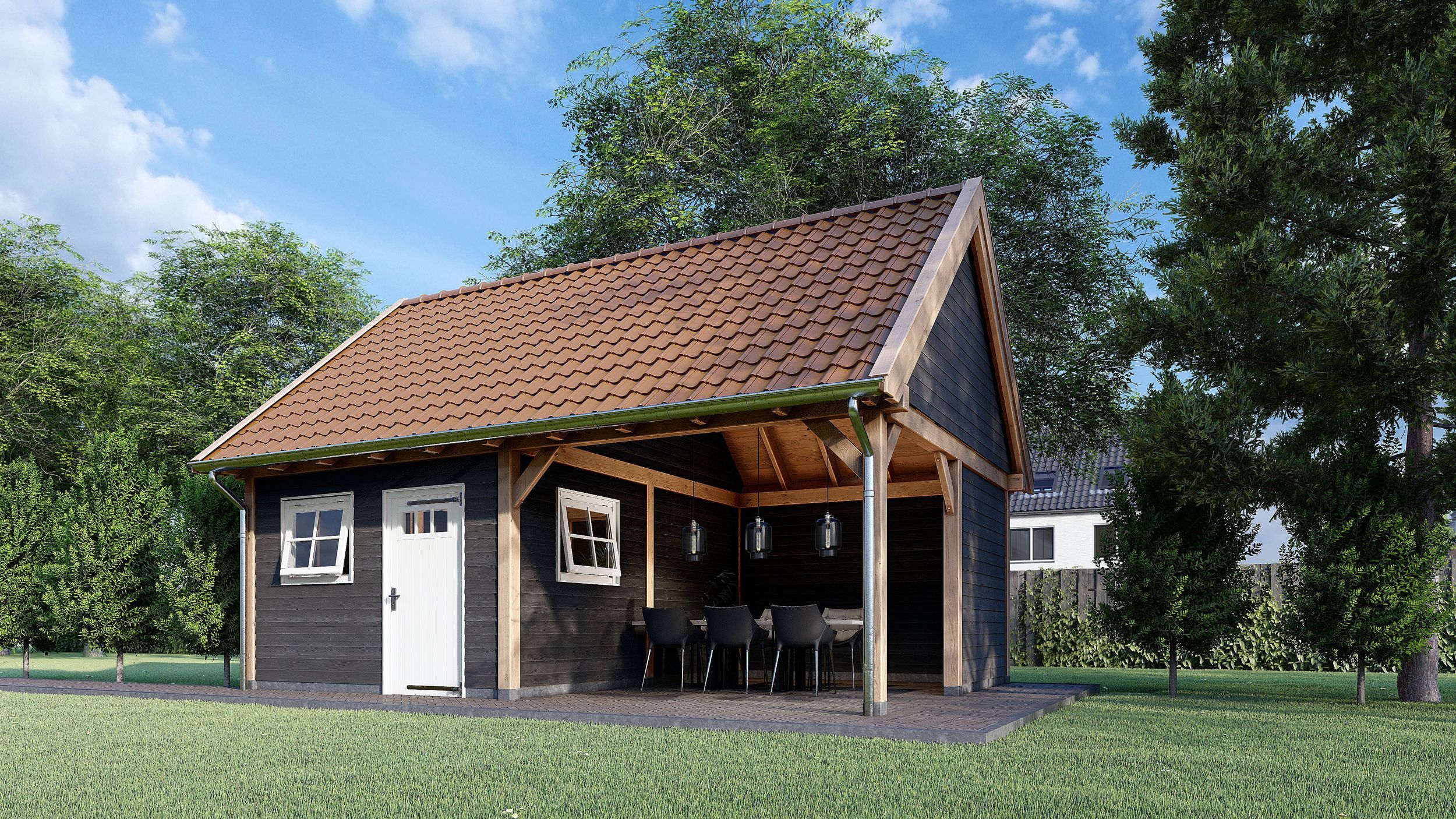 Foto van Trendhout buitenverblijf Zadeldak XXL