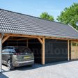 Foto van Trendhout buitenverblijf Zadeldak XXL 720x700 cm