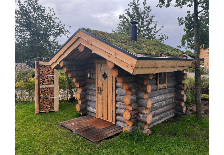 Azalp baumstamm sauna Aila 250x250 cm - Fichten Foto von Azalp baumstamm sauna Aila 250x250 cm - Fichten