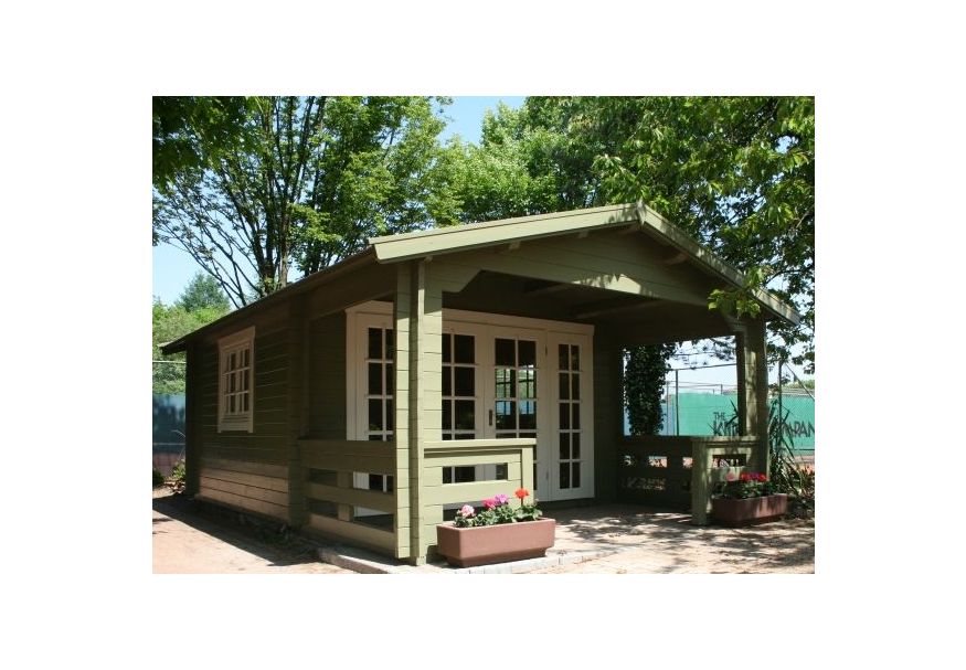 Azalp Royal Class blokhut Tjard 500x550 cm, 45 mm Foto van Azalp Royal Class blokhut Tjard 500x550 cm, 45 mm