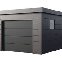 Foto van Telluria 3663G metalen garage - antraciet