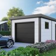 Foto van Telluria garage 3663G wit|antraciet