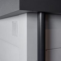 Foto van Telluria Singolo 4836 metalen overkapping met zijraam - wit