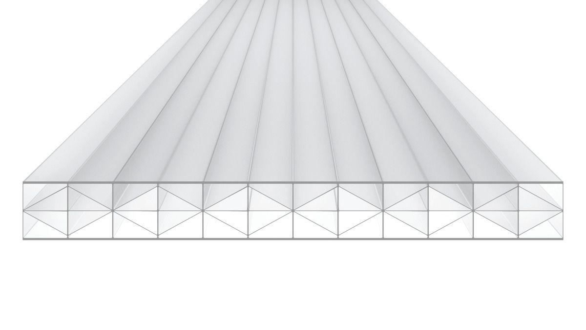 Foto van Skylux top-X 16 mm X5 opaal dak 600 x 1000 cm
