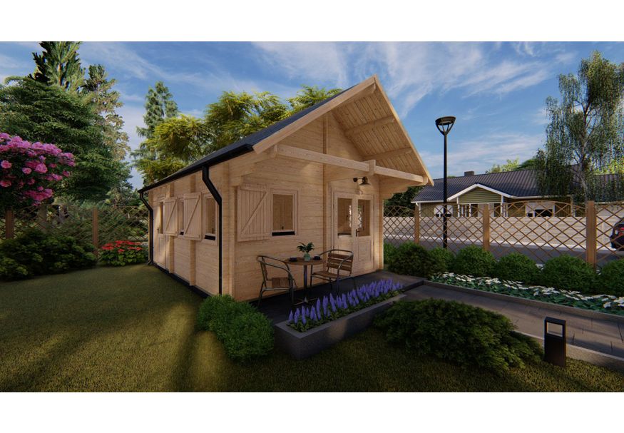 Grunland Chalet Torino 450x600 cm Foto van Grunland Chalet Torino 450x600 cm