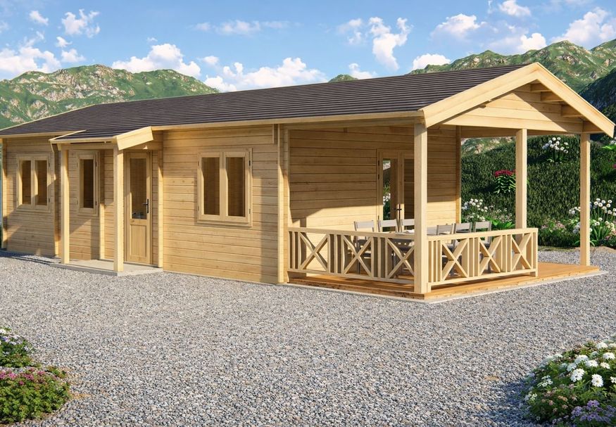 Foto van Graed Chalet Glamorouse 1400x595 cm - 44 + 44 mm