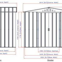 Foto van Duramax Top Shed 8x6 metalen tuinhuis