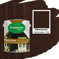 Foto van Koopmans Perkoleum Ebbenzwart Hoogglans Transparant 2.5L