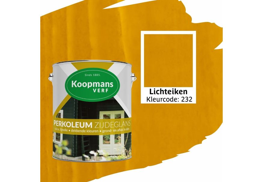 Koopmans Perkoleum, Eiche hell 232, 2,5L Seidenglanz Foto von Koopmans Perkoleum, Eiche hell 232, 2,5L Seidenglanz