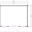 Foto van Interflex blokhut 5139 - exterieur gecoat