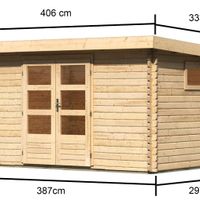 Foto der Karibu 91499 Gartenhaus Trittau 5