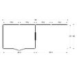 Foto von WoodAcademy Gartenhaus mit Terrasse Sapphire Essential grigio 780x300 cm