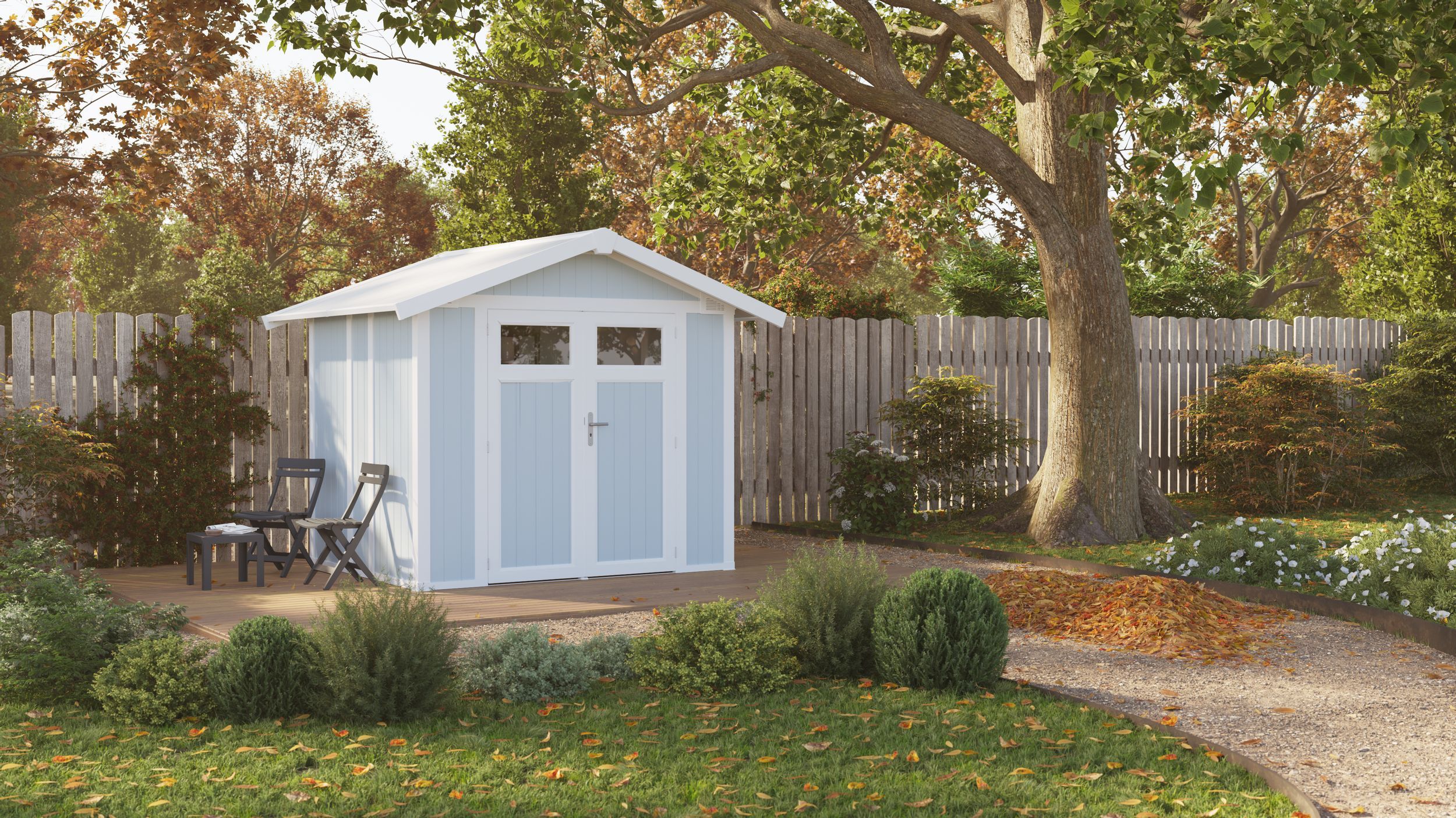 Foto van Grosfillex 22805137 UTILITY V4,9 (242x202cm), wit-blauw