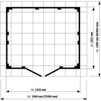 Foto der Grosfillex 22805137 UTILITY V4.9 - Kunststoff Gartenhaus grau-blau