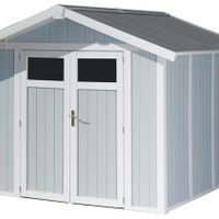 Foto der Grosfillex 22805137 UTILITY V4.9 - Kunststoff Gartenhaus grau-blau