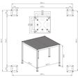 Foto van Mirador Classic aluminium overkapping 3x3 - antraciet
