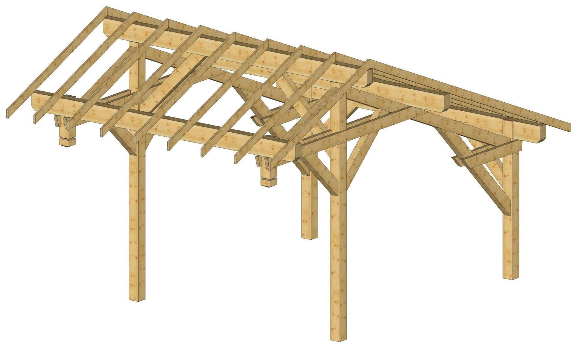 Foto von Azalp Royal Class Carport Varik 395x602 cm