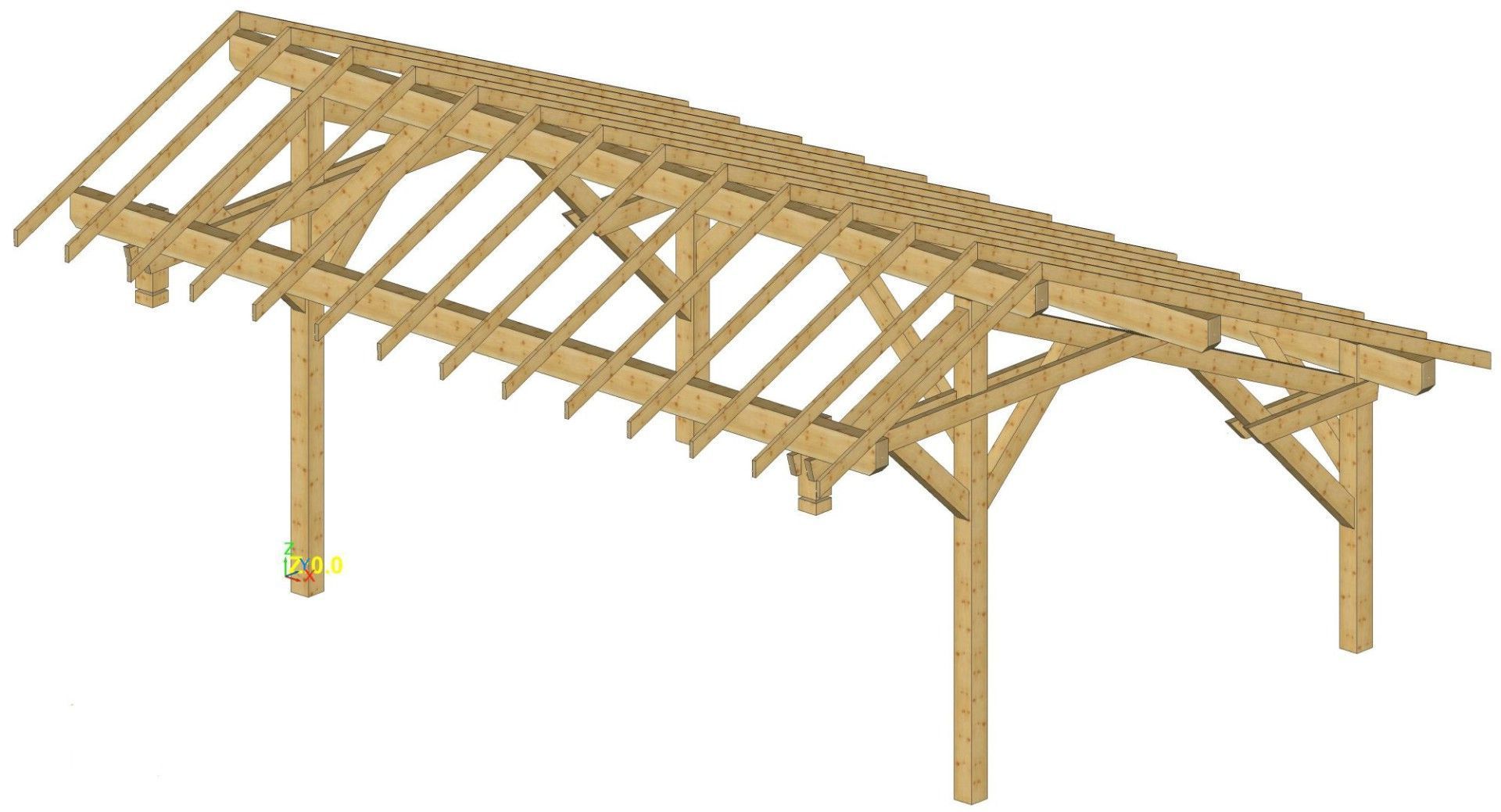 Foto von Azalp Royal Class Carport Varik 645x602 cm