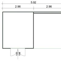 Foto van SmartShed tuinhuis met overkapping Ventana